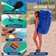 SereneLife Inflatable Stand Up Paddle Board with Premium SUP Accessories – Wide Stable Design with Non-Slip EVA Deck Pad for Adults and Youth of All Skill Levels