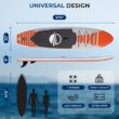 SereneLife Inflatable Stand Up Paddle Board with Premium SUP Accessories – Wide Stable Design with Non-Slip EVA Deck Pad for Adults and Youth of All Skill Levels