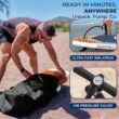 SereneLife Inflatable Stand Up Paddle Board with Premium SUP Accessories – Wide Stable Design with Non-Slip EVA Deck Pad for Adults and Youth of All Skill Levels