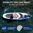 SereneLife XL Inflatable Stand Up Paddle Board - Pet-Friendly SUP for Adults and Pets - Extra-Wide Stable Design with Non-Slip EVA Deck Pad, Premium SUP Accessories, 440/485 lbs