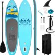 FunWater Inflatable Stand Up Paddle Board with Premium SUP Paddleboard Accessories, Anti-Slip EVA Deck, 11'/10'6'' Paddle Boards for Adults & Youth of All Skill Levels