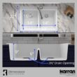 Karran QT-810 33"" Top Mount Double Equal Bowl Quartz Kitchen Sink in White Karran QT-810 33"" Top Mount Double Equal Bowl Quartz Kitchen Sink in White