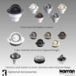 Karran QT-810 33" Top Mount Double Equal Bowl Quartz Kitchen Sink in Concrete Karran QT-810 33