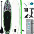 FunWater Inflatable Stand Up Paddle Board with Premium SUP Paddleboard Accessories, Anti-Slip EVA Deck, 11'/10'6'' Paddle Boards for Adults & Youth of All Skill Levels