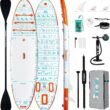FunWater Inflatable Stand Up Paddle Board with Premium SUP Paddleboard Accessories, Anti-Slip EVA Deck, 11'/10'6'' Paddle Boards for Adults & Youth of All Skill Levels