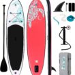 FunWater Inflatable Stand Up Paddle Board with Premium SUP Paddleboard Accessories, Anti-Slip EVA Deck, 11'/10'6'' Paddle Boards for Adults & Youth of All Skill Levels