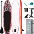 FunWater Inflatable Stand Up Paddle Board with Premium SUP Paddleboard Accessories, Anti-Slip EVA Deck, 11'/10'6'' Paddle Boards for Adults & Youth of All Skill Levels