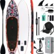 FunWater Inflatable Stand Up Paddle Board with Premium SUP Paddleboard Accessories, Anti-Slip EVA Deck, 11'/10'6'' Paddle Boards for Adults & Youth of All Skill Levels