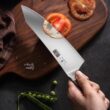 16-Piece Kitchen Knife Set with Block, Powder Steel High Carbon Steel Knife Block Set, Ultra Sharp Professional Chef Knife Set with Sharpener