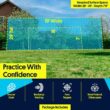 3-in-1 Soccer Training Rebounder & Goal Backstop Net - Soccer Goal for Volley, Passing, Solo Training - Outdoor Sports, Backyard Games