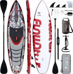 FunWater Inflatable Stand Up Paddle Board 10'6"/11"/11'6" Paddle Board for Adults & Youth, Paddleboards Inflatable with Premium SUP Accessories, Wide Stable, Non-Slip Comfort Deck