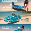 Flypark 10'8/11'x35'' Fishing&Family Stable Inflatable Paddle Boards, Extra Wide SUP Paddleboard Inflatable, 430lb/3 People, Stand Up Paddle Board for Adults, Camera Mount, Shoulder Strap, Rod Holder