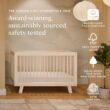 Babyletto Hudson 3-in-1 Convertible Baby Crib - Baby Bed with 4 Adjustable Heights - Wooden Crib - Washed Natural Babyletto Hudson 3-in-1 Convertible Baby Crib - GREENGUARD Gold Certified - Convertible Crib to Toddler Bed and Daybed - Baby Bed with 4 Adjustable Heights - Wooden Crib - Washed Natural