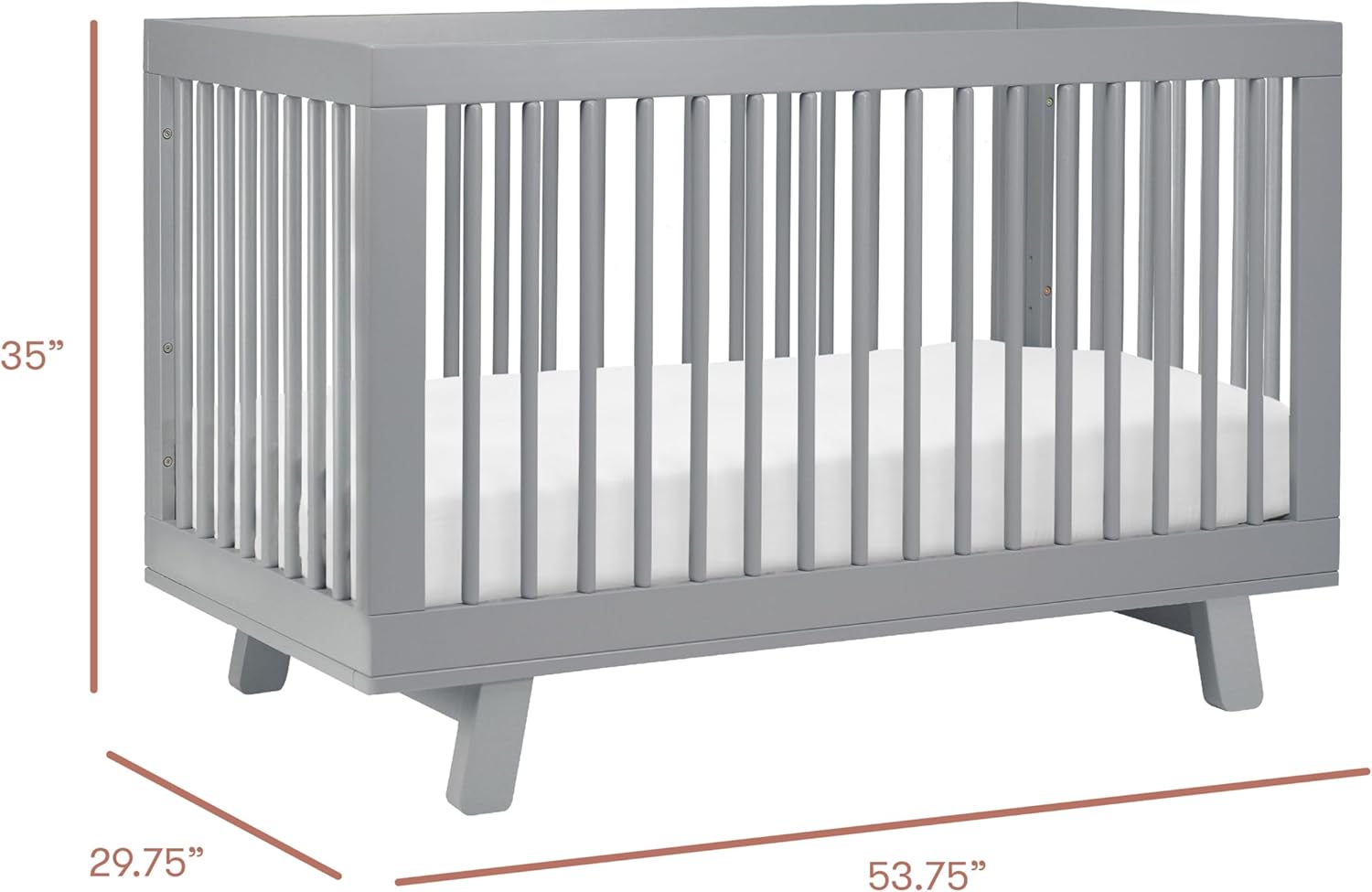 Babyletto Hudson 3-in-1 Convertible Baby Crib - Wooden Baby Bed with 4 Adjustable Mattress Heights - Strong & - Grey Babyletto Hudson 3-in-1 Convertible Baby Crib - GREENGUARD Gold Certified Convertible Crib to Toddler Bed & Daybed - Wooden Baby Bed with 4 Adjustable Mattress Heights - Strong & Easy Assembly - Grey
