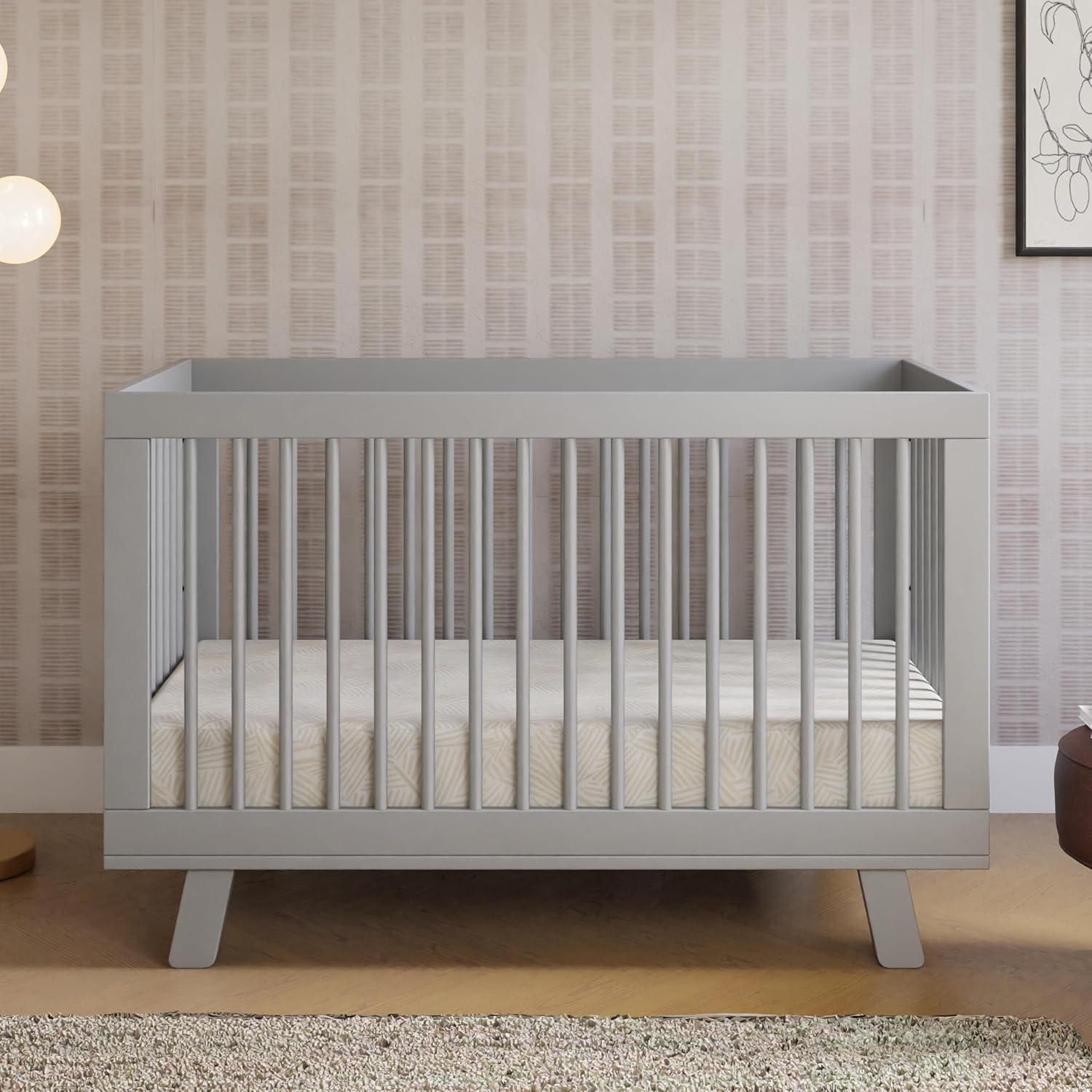 Babyletto Hudson 3-in-1 Convertible Baby Crib - Wooden Baby Bed with 4 Adjustable Mattress Heights - Strong & - Grey Babyletto Hudson 3-in-1 Convertible Baby Crib - GREENGUARD Gold Certified Convertible Crib to Toddler Bed & Daybed - Wooden Baby Bed with 4 Adjustable Mattress Heights - Strong & Easy Assembly - Grey