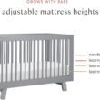 Babyletto Hudson 3-in-1 Convertible Baby Crib - Wooden Baby Bed with 4 Adjustable Mattress Heights - Strong & - Grey Babyletto Hudson 3-in-1 Convertible Baby Crib - GREENGUARD Gold Certified Convertible Crib to Toddler Bed & Daybed - Wooden Baby Bed with 4 Adjustable Mattress Heights - Strong & Easy Assembly - Grey
