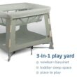 Maxi-Cosi Swift Baby Playpen with Mat, Baby Play Yards, Pack and Play with Bassinet - Portable Playpen for Babies and Toddlers, Classic Green