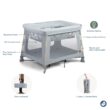 Maxi-Cosi Swift Baby Playpen with Mat, Baby Play Yards, Pack and Play with Bassinet - Portable Playpen for Babies and Toddlers, Classic Slate