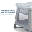 Maxi-Cosi Swift Baby Playpen with Mat, Baby Play Yards, Pack and Play with Bassinet - Portable Playpen for Babies and Toddlers, Classic Slate