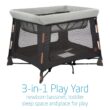 Maxi-Cosi Swift Lightweight Portable Playard, 1-Step Fold PlaypenWith Travel Bag, 2-Stage Mattress for Newborn to Toddlers, Essential Graphite