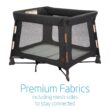 Maxi-Cosi Swift Lightweight Portable Playard, 1-Step Fold PlaypenWith Travel Bag, 2-Stage Mattress for Newborn to Toddlers, Essential Graphite