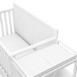 Graco Hadley All-in-One Convertible Crib & Changer (White) – GREENGUARD Gold Certified, Fits Standard Crib Mattress, Converts to Toddler Bed and Full Bed, 4 Adjustable Mattress Heights