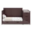 Graco Hadley All-in-One Convertible Crib & Changer (Espresso) – GREENGUARD Gold Certified, Fits Standard Crib Mattress, Converts to Toddler Bed and Full Bed, 4 Adjustable Mattress Heights