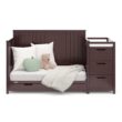 Graco Hadley All-in-One Convertible Crib & Changer (Espresso) – GREENGUARD Gold Certified, Fits Standard Crib Mattress, Converts to Toddler Bed and Full Bed, 4 Adjustable Mattress Heights
