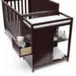 Graco Hadley All-in-One Convertible Crib & Changer (Espresso) – GREENGUARD Gold Certified, Fits Standard Crib Mattress, Converts to Toddler Bed and Full Bed, 4 Adjustable Mattress Heights