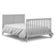 Graco Hadley All-in-One Convertible Crib & Changer (Pebble Gray) – GREENGUARD Gold Certified, Fits Standard Crib Mattress, Converts to Toddler Bed and Full Bed, 4 Adjustable Mattress Heights