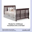 Storkcraft Portofino 5-in-1 Convertible Crib and Changer (Espresso) Storkcraft Portofino 5-in-1 Convertible Crib and Changer (Espresso) – Crib and Changing -Table Combo with 3 Drawers, Includes Baby Changing Pad, Converts to Full-Size Bed