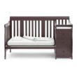 Storkcraft Portofino 5-in-1 Convertible Crib and Changer (Espresso) Storkcraft Portofino 5-in-1 Convertible Crib and Changer (Espresso) – Crib and Changing -Table Combo with 3 Drawers, Includes Baby Changing Pad, Converts to Full-Size Bed