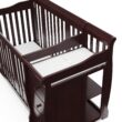 Storkcraft Portofino 5-in-1 Convertible Crib and Changer (Espresso) Storkcraft Portofino 5-in-1 Convertible Crib and Changer (Espresso) – Crib and Changing -Table Combo with 3 Drawers, Includes Baby Changing Pad, Converts to Full-Size Bed