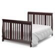 Storkcraft Portofino 5-in-1 Convertible Crib and Changer (Espresso) Storkcraft Portofino 5-in-1 Convertible Crib and Changer (Espresso) – Crib and Changing -Table Combo with 3 Drawers, Includes Baby Changing Pad, Converts to Full-Size Bed