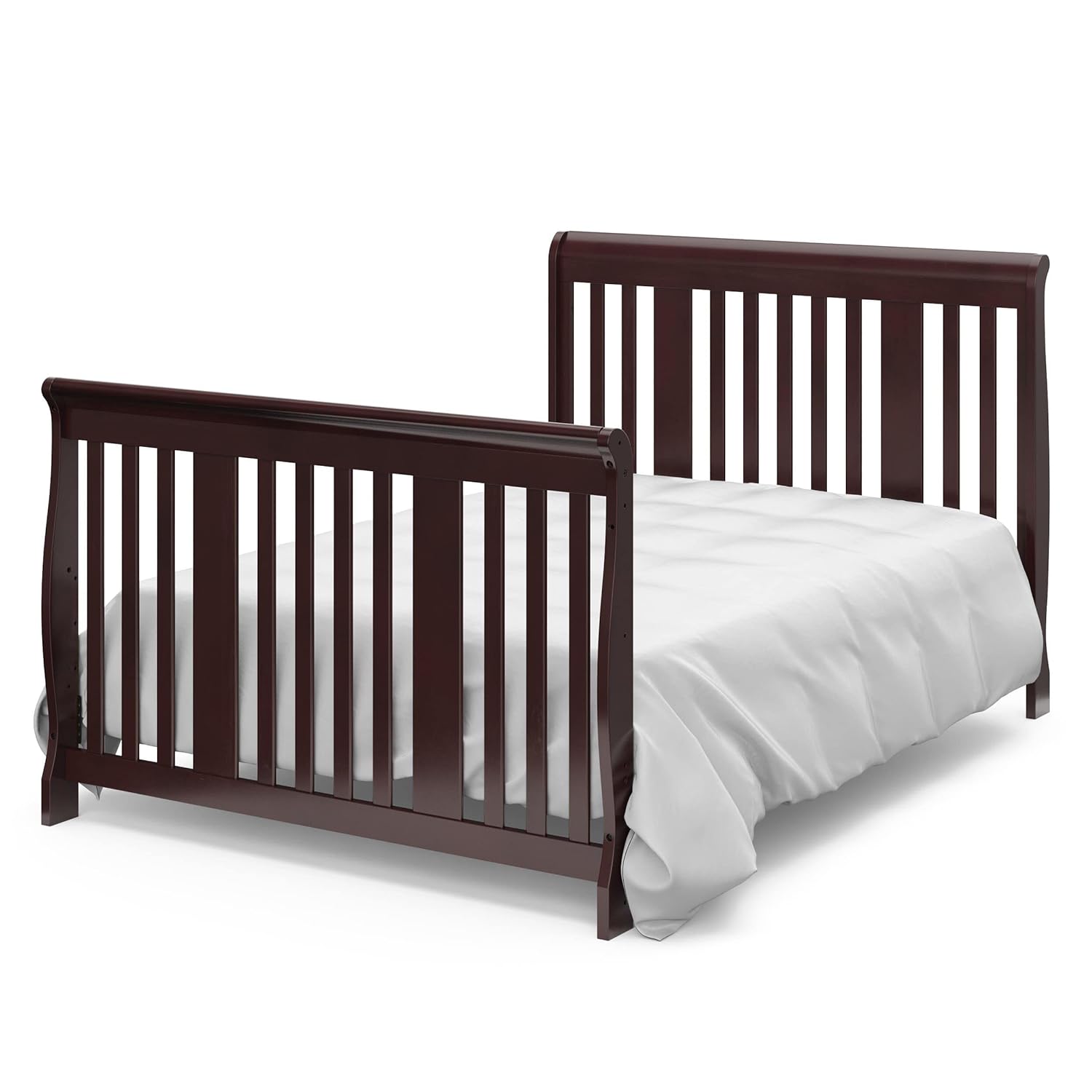 Storkcraft Portofino 5-in-1 Convertible Crib and Changer (Espresso) Storkcraft Portofino 5-in-1 Convertible Crib and Changer (Espresso) – Crib and Changing -Table Combo with 3 Drawers, Includes Baby Changing Pad, Converts to Full-Size Bed