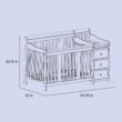 Storkcraft Portofino All-in-One Convertible Crib & Changer (Pebble Gray) – GREENGUARD Gold Certified, Fits Standard Crib Mattress, Converts to Toddler Bed and Full Bed, 4 Adjustable Mattress Heights