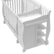 Storkcraft Portofino All-in-One Convertible Crib & Changer (White) – GREENGUARD Gold Certified, Fits Standard Crib Mattress, Converts to Toddler Bed and Full Bed, 4 Adjustable Mattress Heights