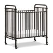 NAMESAKE Abigail 3-in-1 Convertible Mini Metal Crib in Vintage Iron, Greenguard Gold Certified