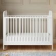 Namesake Brimsley Tambour 3-in-1 Convertible Crib in Warm White, GREENGUARD Gold Certified