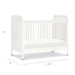 Namesake Brimsley Tambour 3-in-1 Convertible Crib in Warm White, GREENGUARD Gold Certified