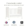 Namesake Brimsley Tambour 3-in-1 Convertible Crib in Warm White, GREENGUARD Gold Certified