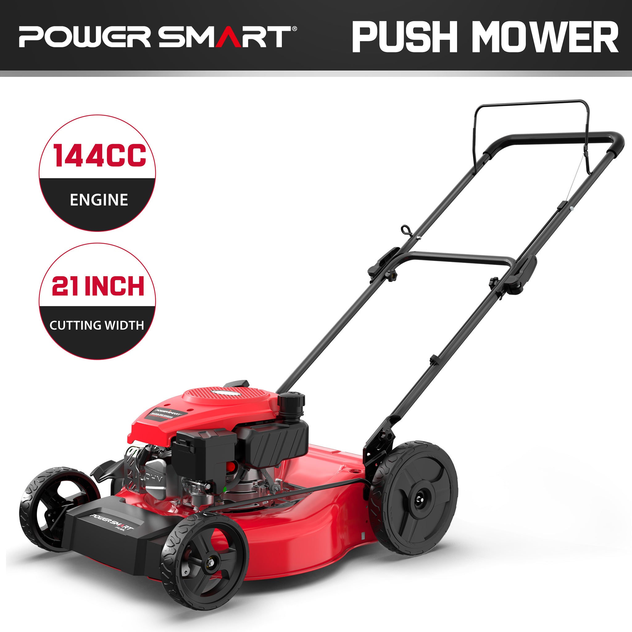 Powersmart 21'' 144cc Gas Push 2-in-1 Lawn Mower V8721C Powersmart 21'' 144cc Gas Push 2-in-1 Lawn Mower V8721C - Image 4