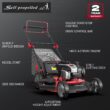 Powersmart 21" 140cc Gas Self-Propelled Lawn Mower with Briggs & Stratton Engine HB8622S Powersmart 21" 140cc Gas Self-Propelled Lawn Mower with Briggs & Stratton Engine HB8622S