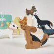 Tender Leaf Toys - Waggy Tails Dog Salon - Wooden Interactive Pet Care Grooming Play Set for Kids - Fun Role-Play Set - Age 3+
