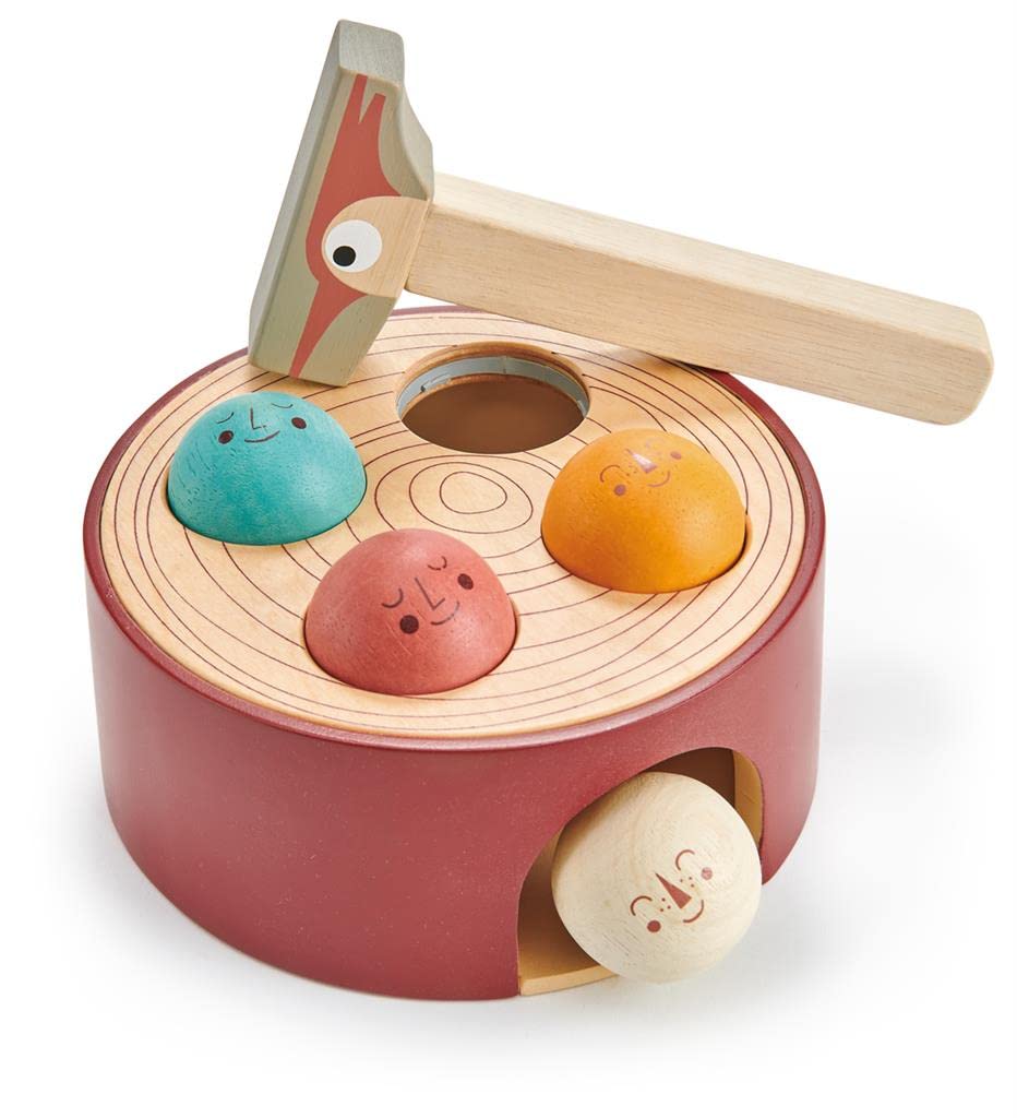 Tender Leaf Toys - Woodpecker Game - Hammering Toy Set for Baby, Educational Toddler Toys Which Develops Fine Motor Skills- 18M+ Tender Leaf Toys - Woodpecker Game - Hammering Toy Set for Baby, Educational Toddler Toys Which Develops Fine Motor Skills- 18M+
