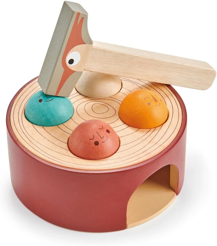Tender Leaf Toys - Woodpecker Game - Hammering Toy Set for Baby, Educational Toddler Toys Which Develops Fine Motor Skills- 18M+ Tender Leaf Toys - Woodpecker Game - Hammering Toy Set for Baby, Educational Toddler Toys Which Develops Fine Motor Skills- 18M+ - Image 4