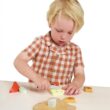 Tender Leaf Toys Cheese Chopping Board, Wooden Play Food Set with 4 Choppable Cheeses, Baguette, Wood Knife and Illustrated Board - Age 2+ Tender Leaf Toys Cheese Chopping Board, Wooden Play Food Set with 4 Choppable Cheeses, Baguette, Wood Knife and Illustrated Board - Age 2+