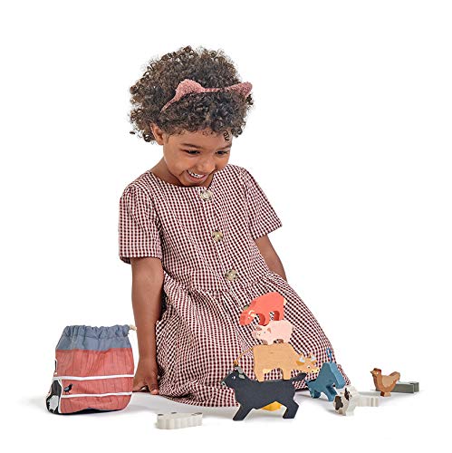 Tender Leaf Toys - Stacking Farmyard Set for Kids - Animal Set for Encouraging Logical Thinking, Inspire Imaginative and Pretend Play Tender Leaf Toys - Stacking Farmyard Set for Kids - Animal Set for Encouraging Logical Thinking, Inspire Imaginative and Pretend Play - Image 3