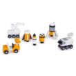 Tender Leaf Toys - Space Voyager Set - 7 Piece Solid Wood Space Vehicle Set with Moving Parts - Age 3 +