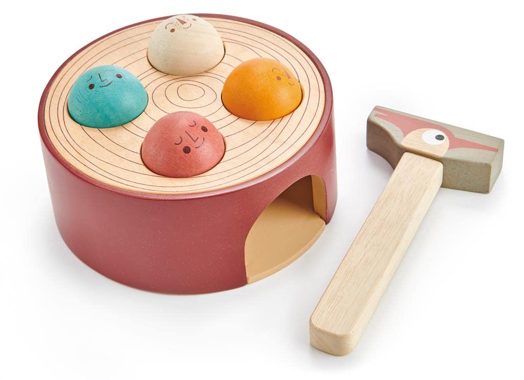 Tender Leaf Toys - Woodpecker Game - Hammering Toy Set for Baby, Educational Toddler Toys Which Develops Fine Motor Skills- 18M+ Tender Leaf Toys - Woodpecker Game - Hammering Toy Set for Baby, Educational Toddler Toys Which Develops Fine Motor Skills- 18M+ - Image 3